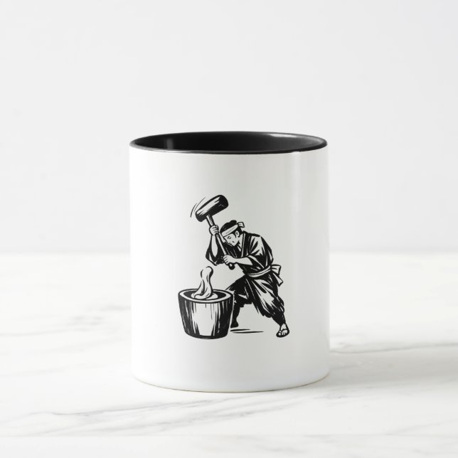 Japansk Mochi-stampning Mugg (Center)