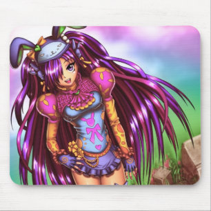 Japansk Mode Anime Girl Musmatta