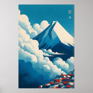 Japansk molnväggskonst - Skiktade moln och Poster