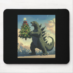 Japansk monster Kaiju som bär julgran Musmatta
