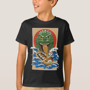 Japansk monster Sushi Älskare T Shirt
