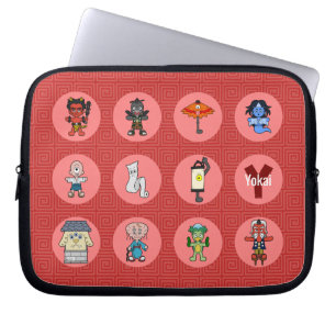 Japansk monster Yokai Spirit Laptop Fodral