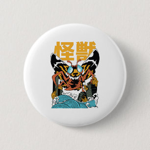 Japansk monstermoth kaiju knapp