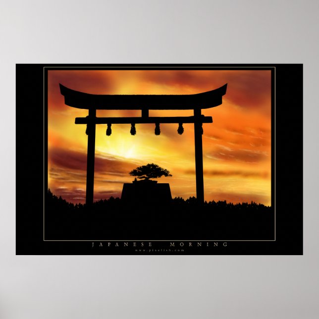 Japansk morgon poster (Framsidan)