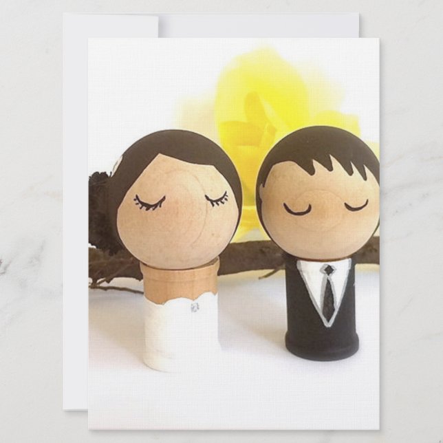 Japansk motiv bröllopskort (Framsida)