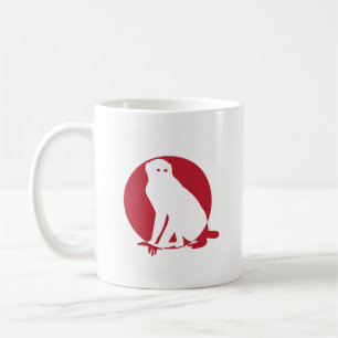 Japansk nationaldjur, Macaque Japansk Flagga Kaffemugg