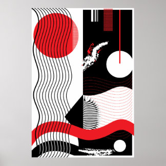 Japansk nattpopkonst poster