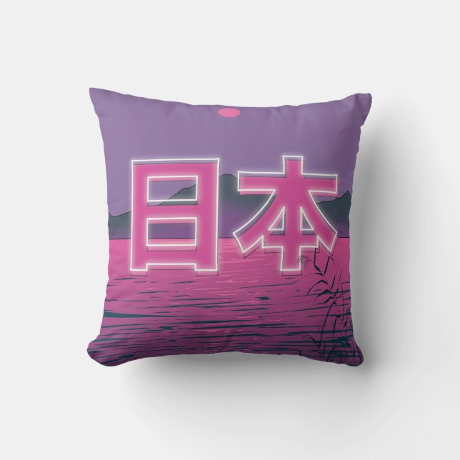 Japansk Neon Kudde (Framsida)