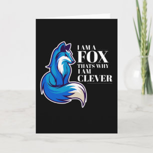 Japansk Nine Svan Kitsune Fox Gift Kort