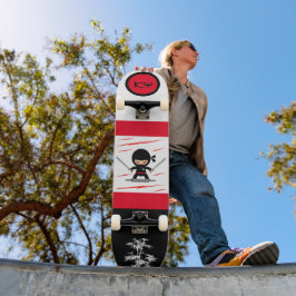 Japansk Ninja Monogrammed Skateboard