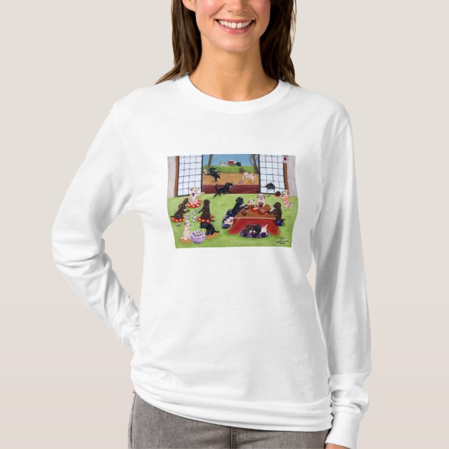 Japansk nyårsdagen Labradors Tee (Framsida)