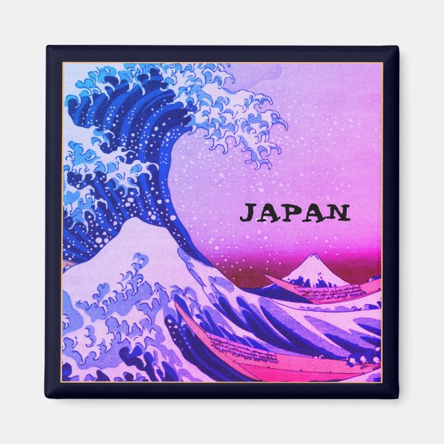 Japansk och japansk konst/Underbar våg av Kanagawa Magnet (Framsidan)