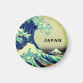 Japansk och japansk konst/Underbar våg av Kanagawa Magnet