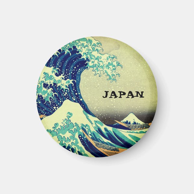 Japansk och japansk konst/Underbar våg av Kanagawa Magnet (Framsidan)