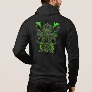 Japansk Oni Art Samurai Skull T Shirt