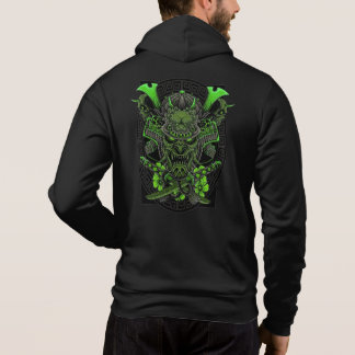 Japansk Oni Art Samurai Skull T Shirt