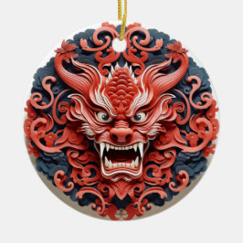 Japansk Oni Ceramic Ornament