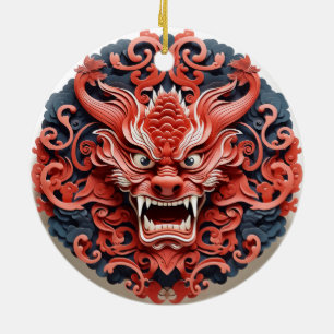 Japansk Oni Ceramic Ornament