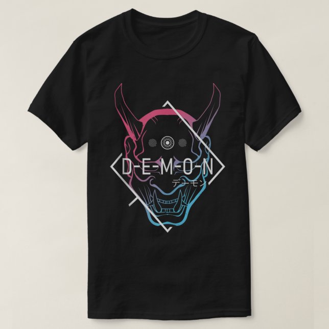 Japansk Oni Mask Demon Ogre - Aesthetic Japan Sam T Shirt (Design framsida)
