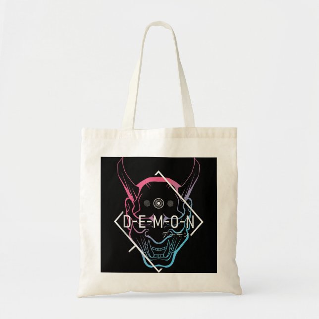 Japansk Oni Mask Demon Ogre - Aesthetic Japan Sam Tygkasse (Framsidan)