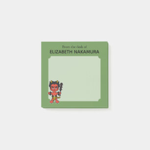 Japansk Oni Yokai Monster-Personlig Post-it Block