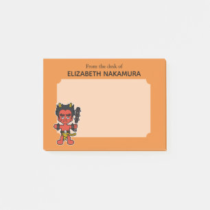 Japansk Oni Yokai Monster-Personlig Post-it Block