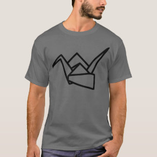 Japansk Origami Crane 1 T Shirt