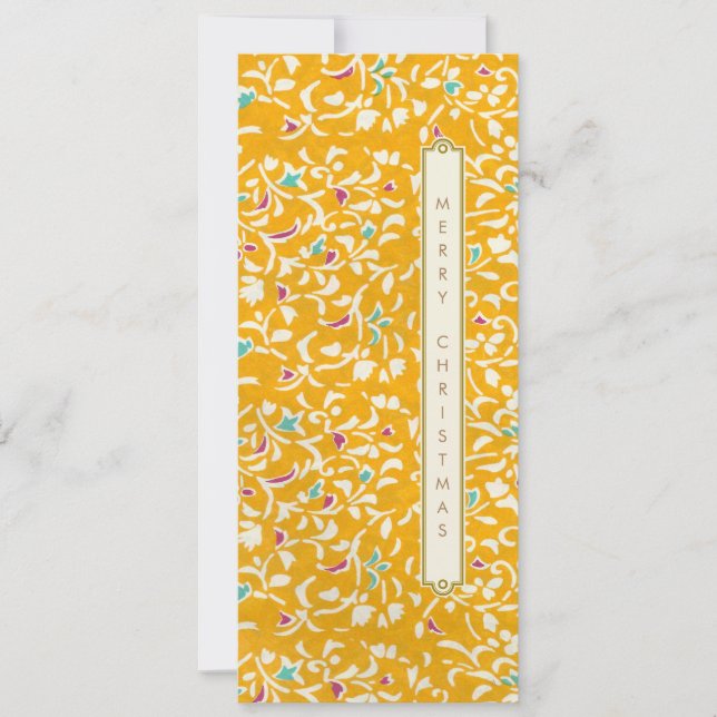 Japansk origami mönster jul julkort (Framsida)