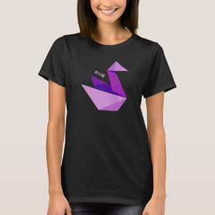 Japansk Origami Tsuru Papper Bird Orizuru Japan Cu T Shirt