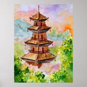 Japansk Pagod i Höst Poster