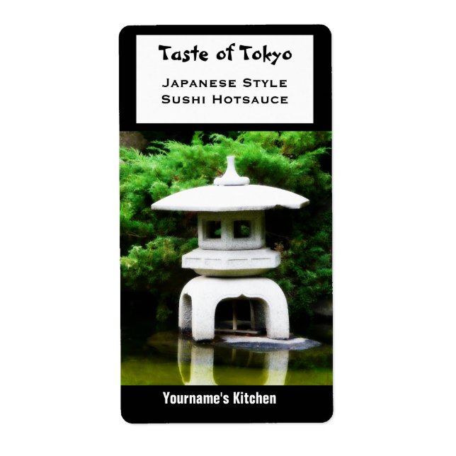 Japansk Pagoda Lantern Garden Ornament Fraktsedel (Framsidan)