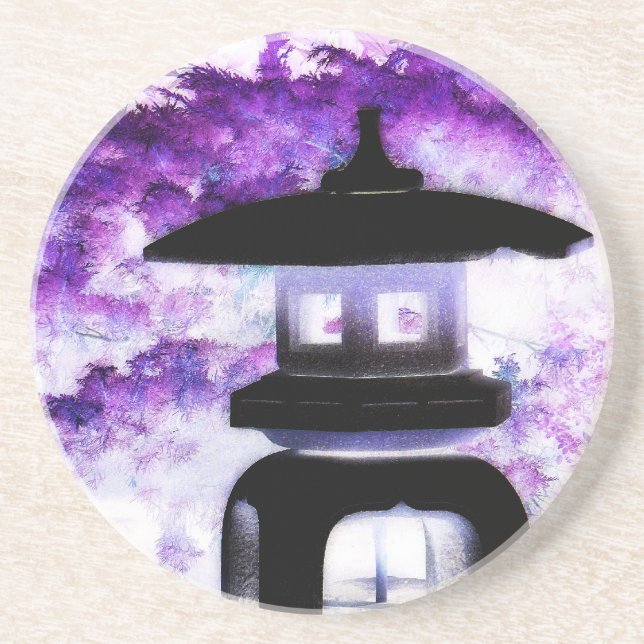 Japansk Pagodaprydnadkonst Underlägg (Framsidan)