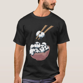 Japansk panda Bears Ra Noodle Bowl T Shirt