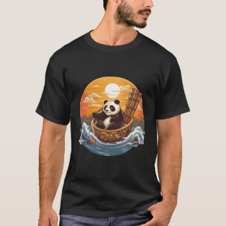Japansk panda Sushi Bowl Serene T Shirt