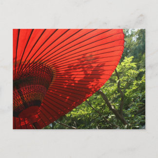 Japansk parasol vykort