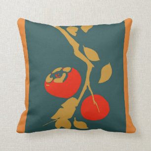 Japansk Persimmon på kricka Kudde