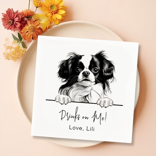 Japansk Personlig för Chin Hund drar på mig Pappersservett (Skapare uppladdad)