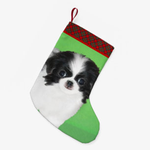 Japansk piggdoppning - Originalteckning av Hund Liten Julstrumpa