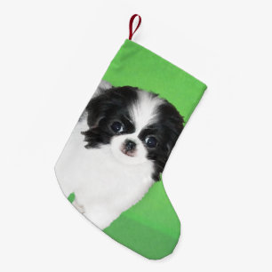 Japansk piggdoppning - Originalteckning av Hund Liten Julstrumpa