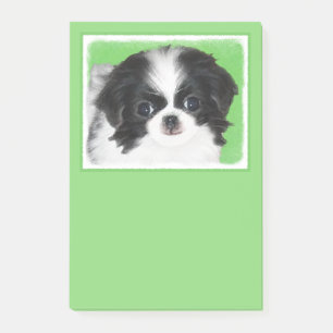 Japansk piggdoppning - Originalteckning av Hund Post-it Block