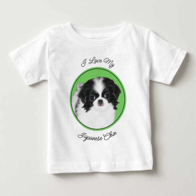 Japansk piggdoppning - Originalteckning av Hund T Shirt (Framsida)