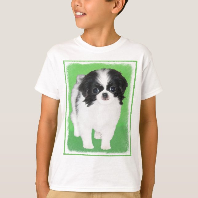 Japansk piggdoppning - Originalteckning av Hund T Shirt (Framsida)