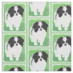 Japansk piggdoppning - Originalteckning av Hund Tyg