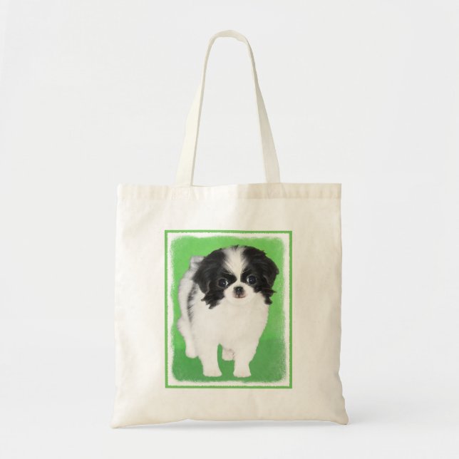 Japansk piggdoppning - Originalteckning av Hund Tygkasse (Framsidan)