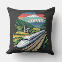Japansk punktuppställning Tåg och Mount Fuji