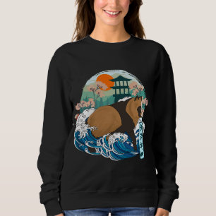 Japansk Raccoon Hund Underbar Wave Kanagawa Japan  T Shirt