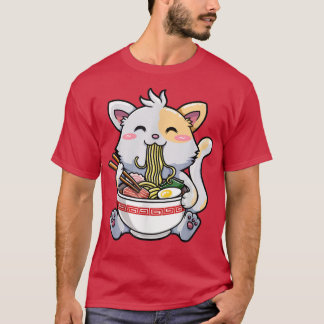 Japansk Ramen Kawaii Anime Cat Lover Pappa Mamma,  T Shirt