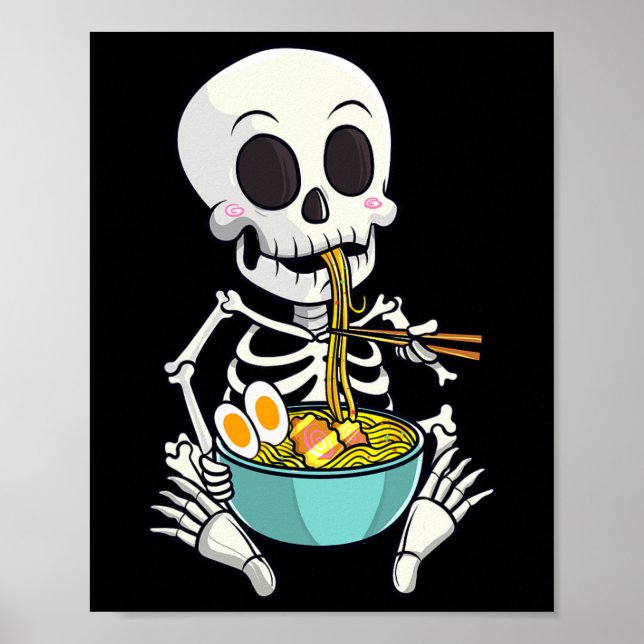 Japansk Ramen Noodles Anime Halloween Costume Poster (Framsidan)