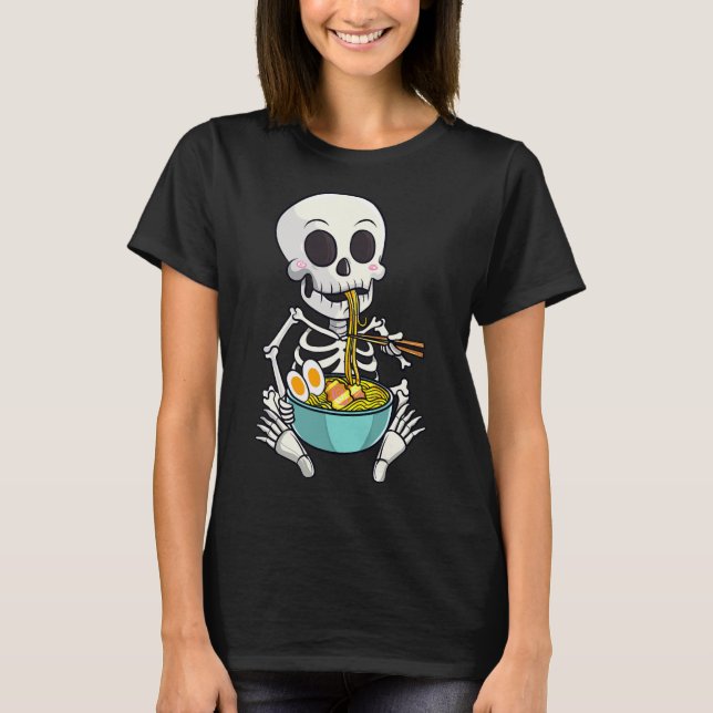 Japansk Ramen Noodles Anime Halloween Costume T Shirt (Framsida)