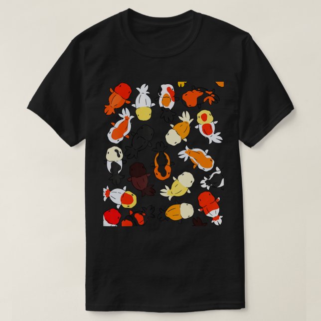 Japansk Ranchu Goldfish Graphic T-Shirt (Design framsida)